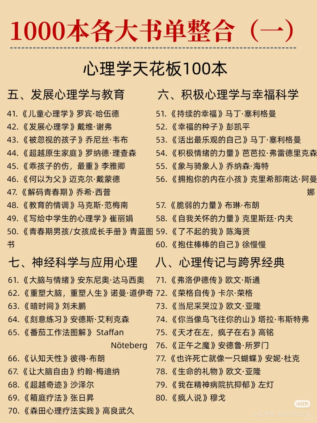 世界级成长书单全在这里，经典不容错过