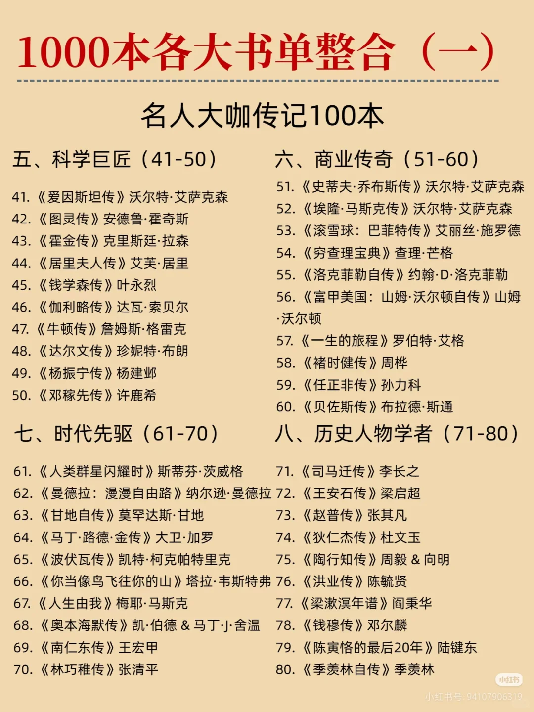 世界级成长书单全在这里，经典不容错过