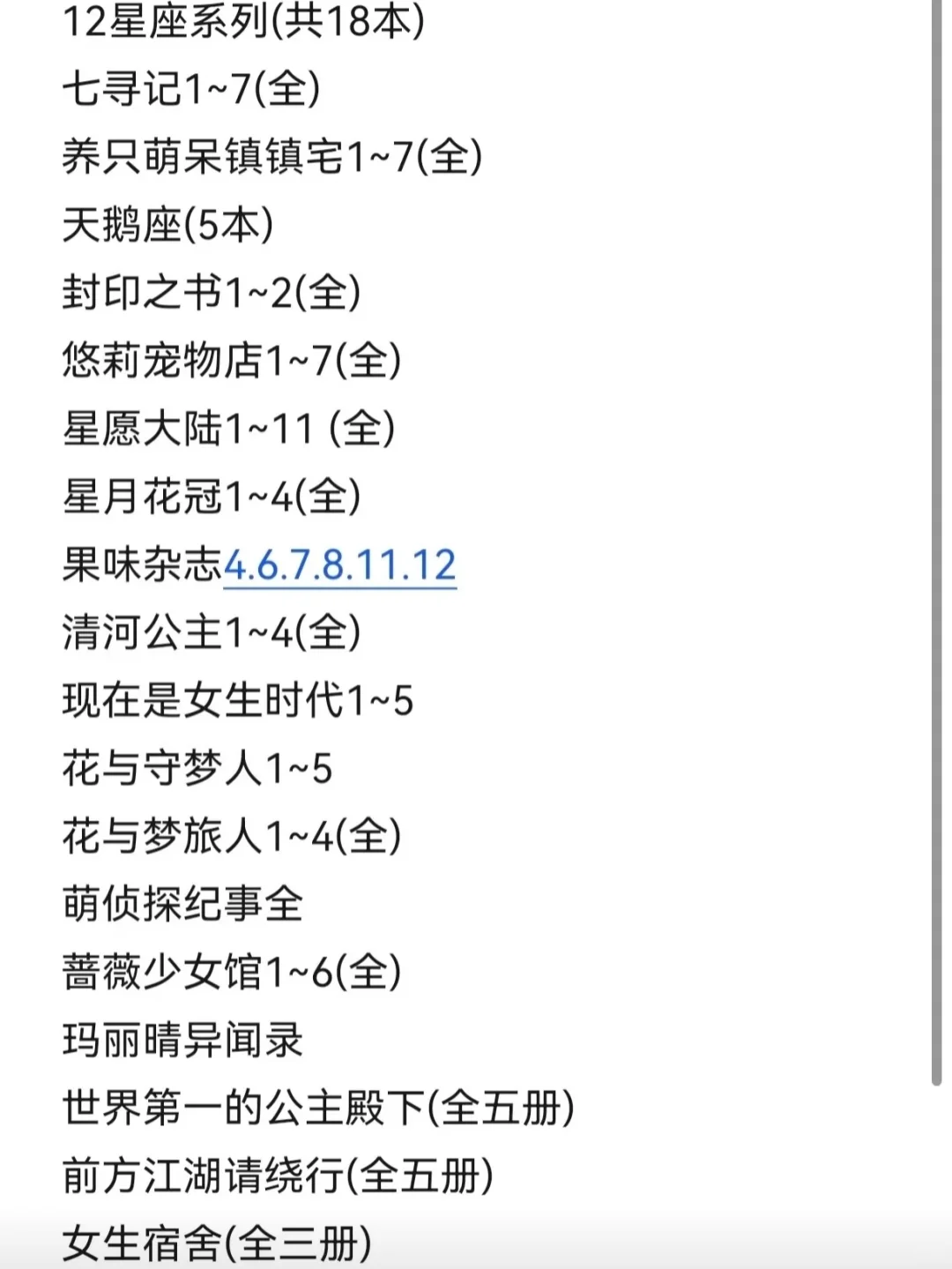 1.5元出以上所有的意林小小姐电子版