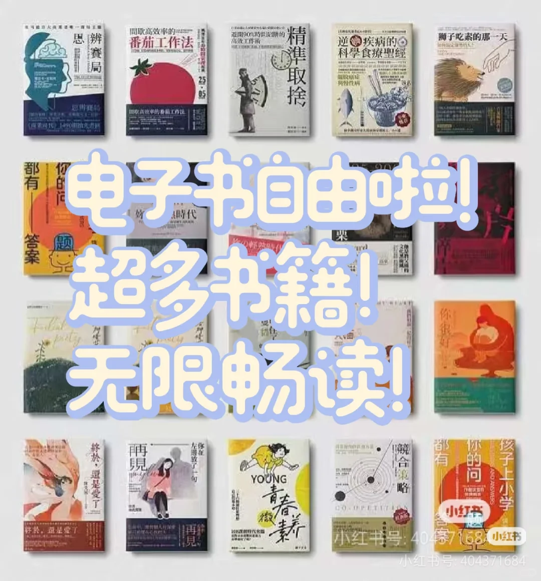 家人们！电子书自由啦！