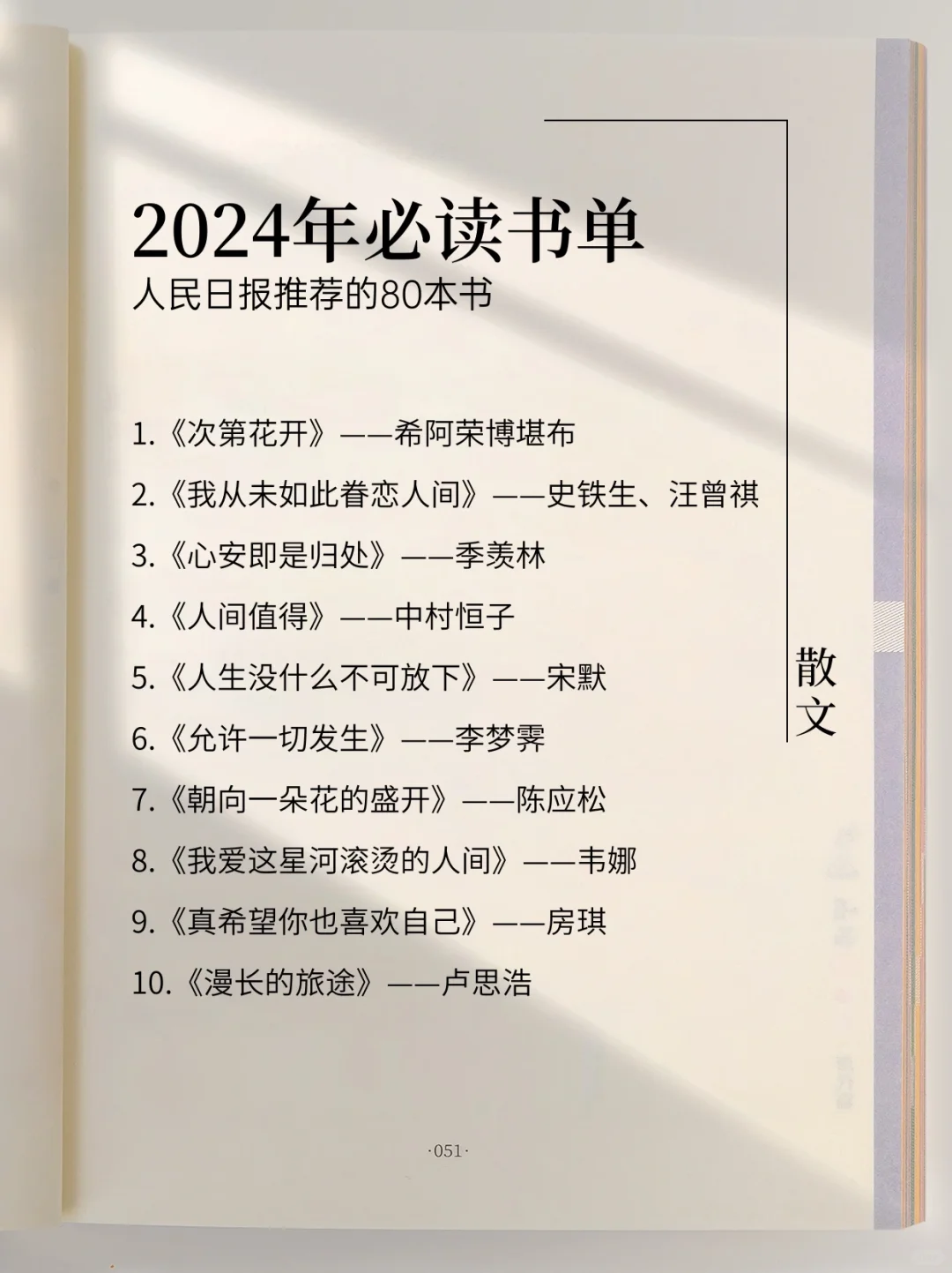 📖人民日报2024年必读好书推荐