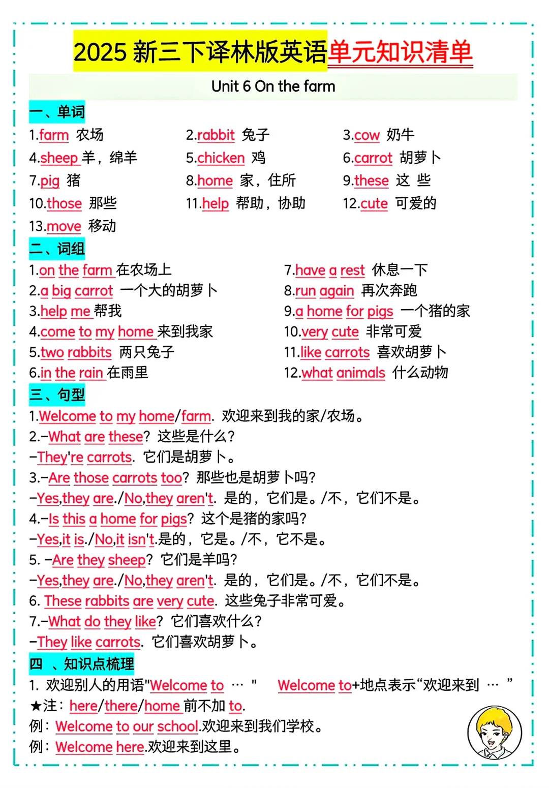 ⚠️新版译林三下太难搞了❗