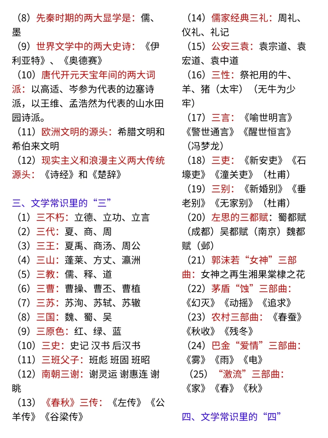 专升本文学常识1000条汇总已到位！先到先得