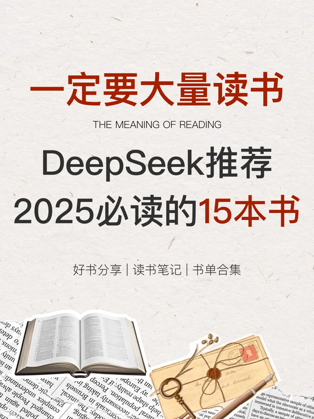 DeepSeek推荐2025年必读的15本书
