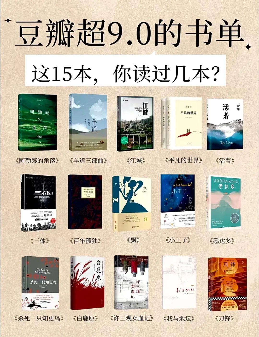 🔥豆瓣超9.0高分神作，你读过几本？