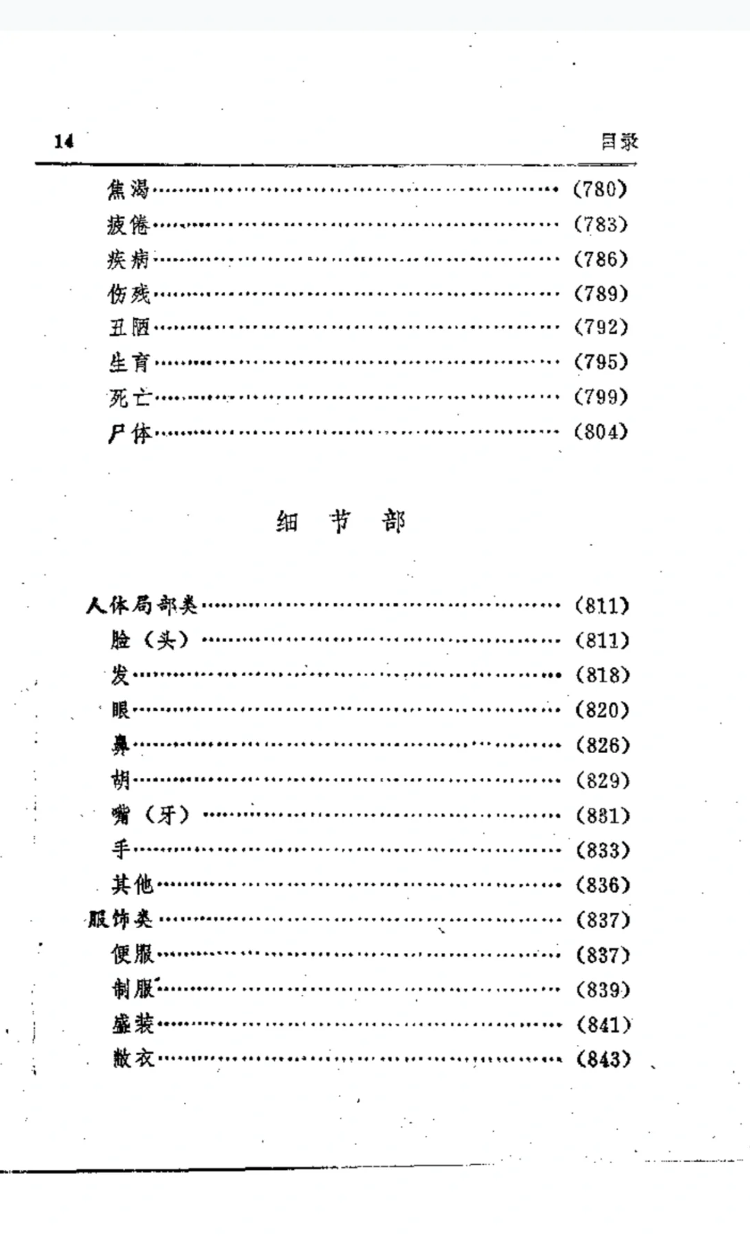 中外文学名著 描写词典