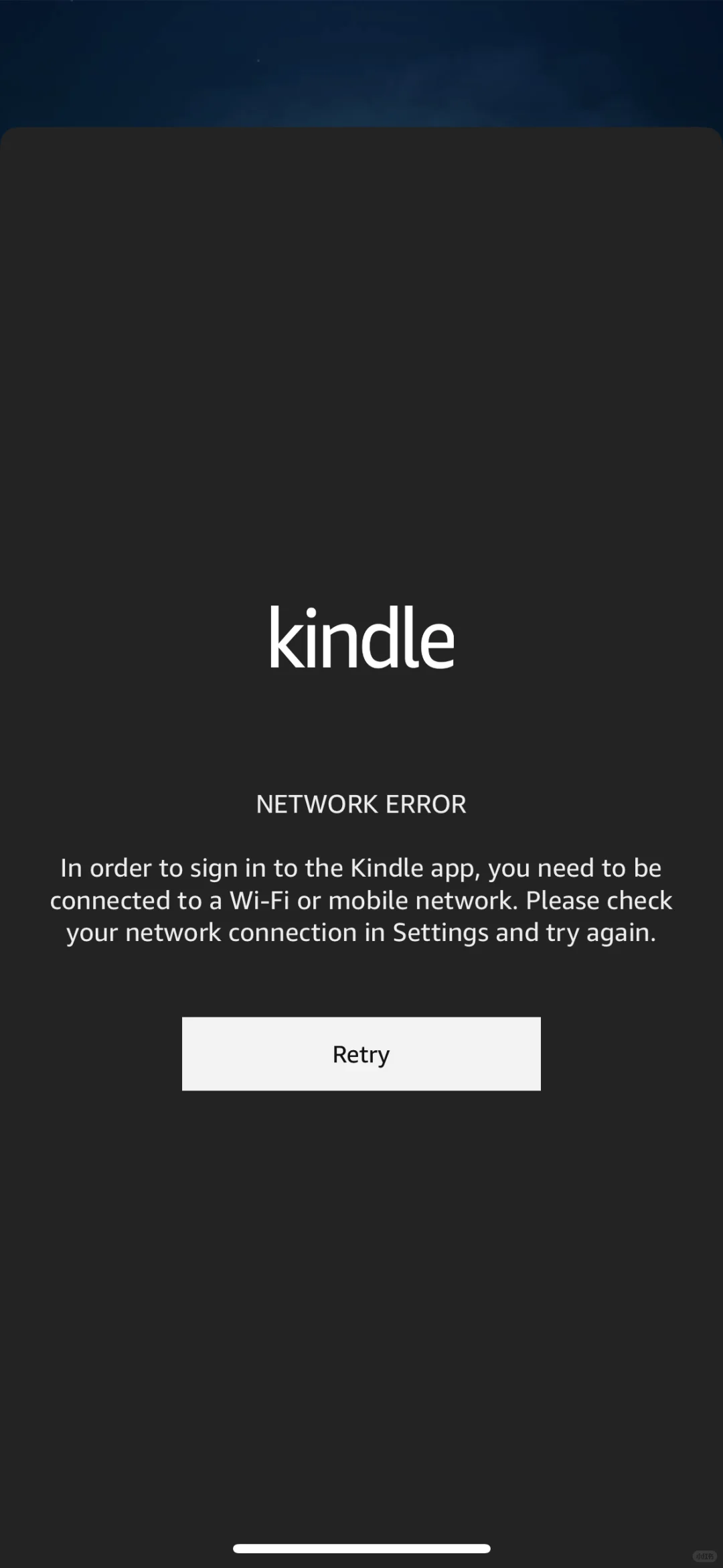 kindle突然出现什么问题了！无法连接网络？！