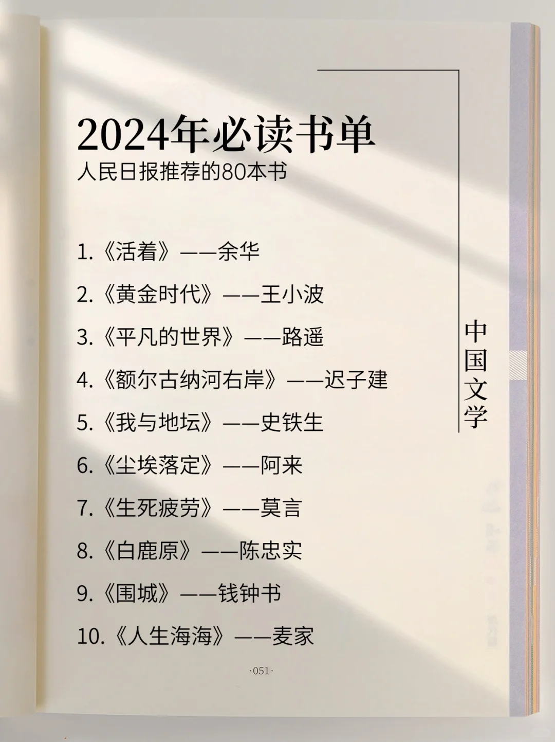 📖人民日报2024年必读好书推荐