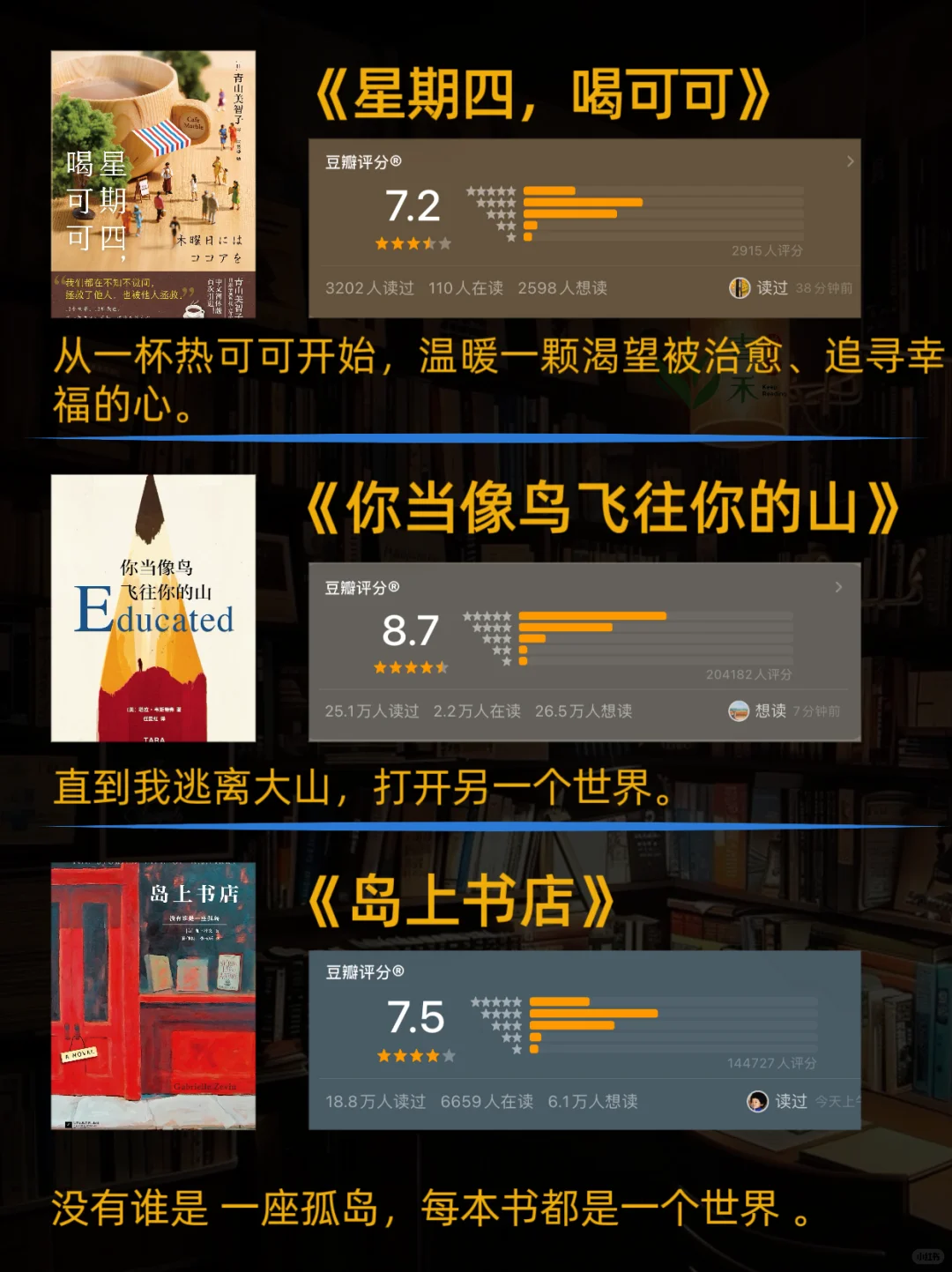 治愈系书单｜送给每一个在生活里疲惫的你💕