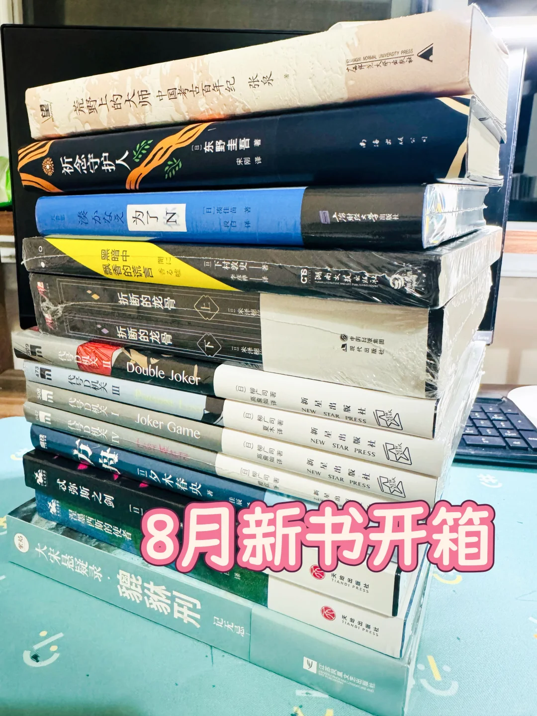 8月新书开箱！为摸鱼准备了一波好书！