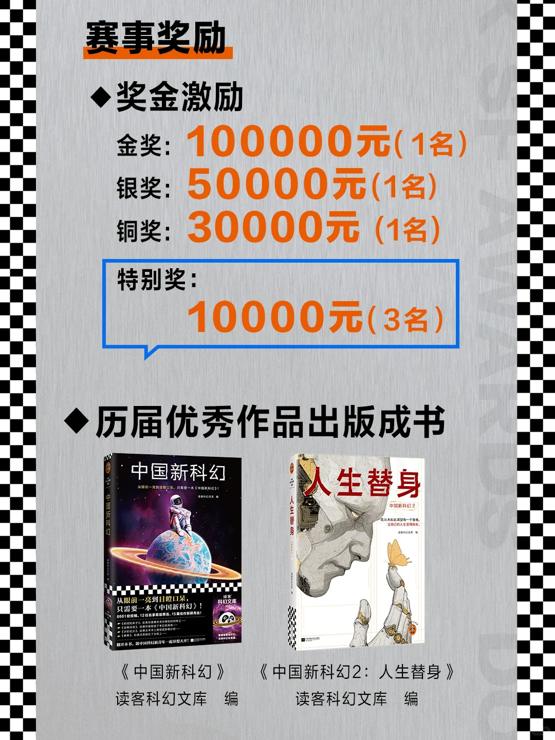 金奖10万元🥇第四届读客科幻文学奖来啦！
