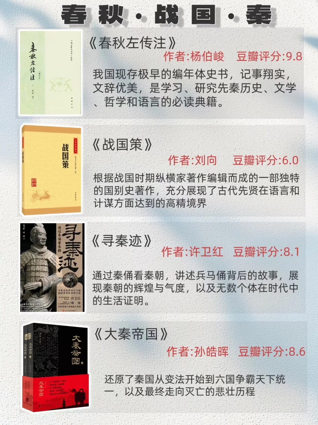 按时间顺序看历史，必看32本历史书……