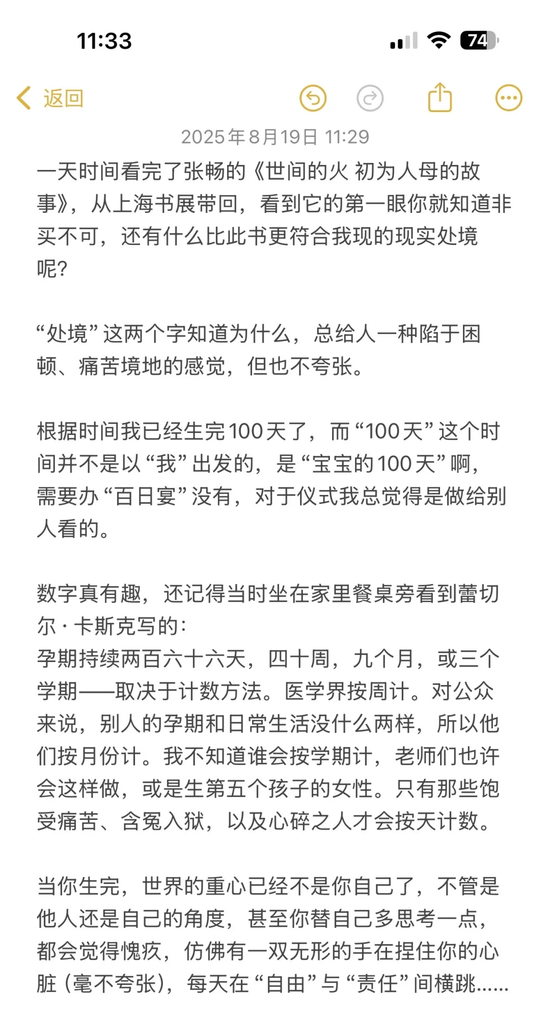 张畅新书《世间的火 初为人母的故事》