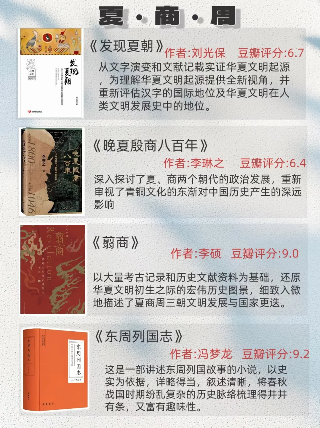 按时间顺序看历史，必看32本历史书……