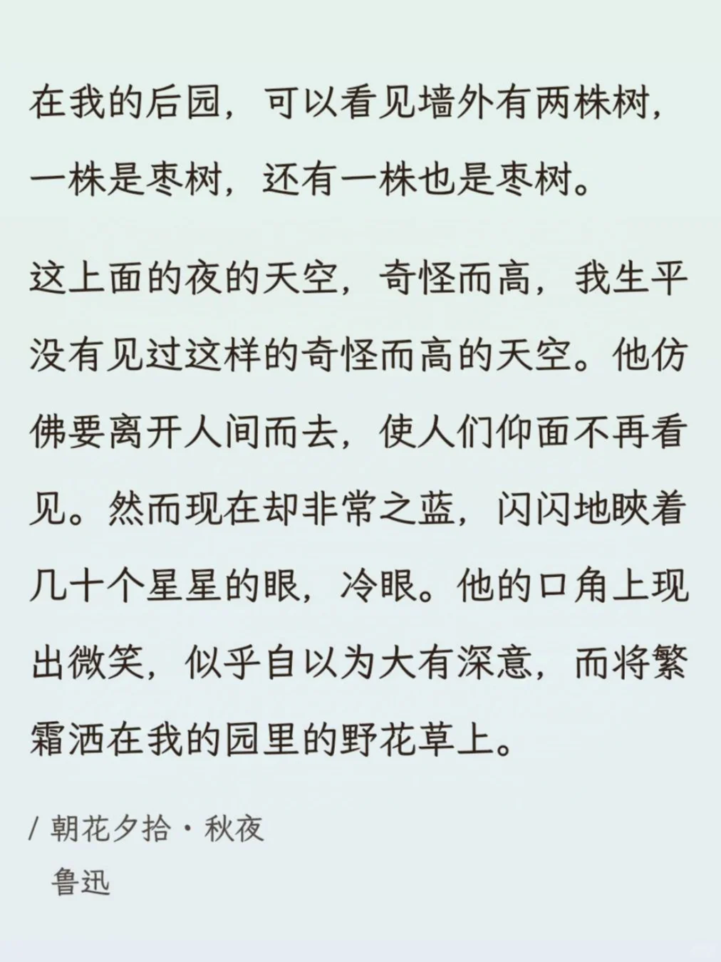 冬日午后阅读鲁迅【朝花夕拾】忆青春
