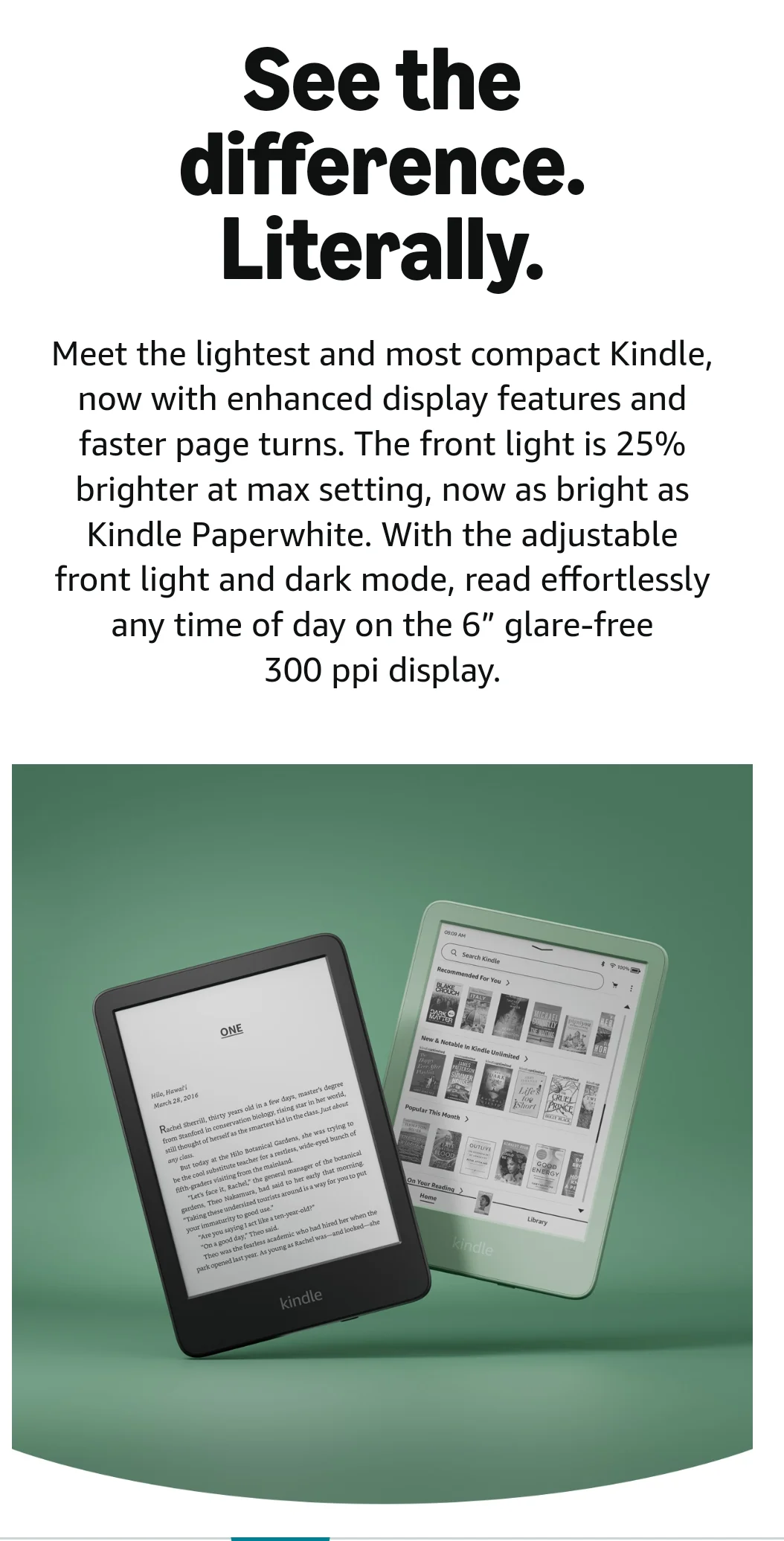来一杯Kindle新款小抹茶🍵（附官方数据）