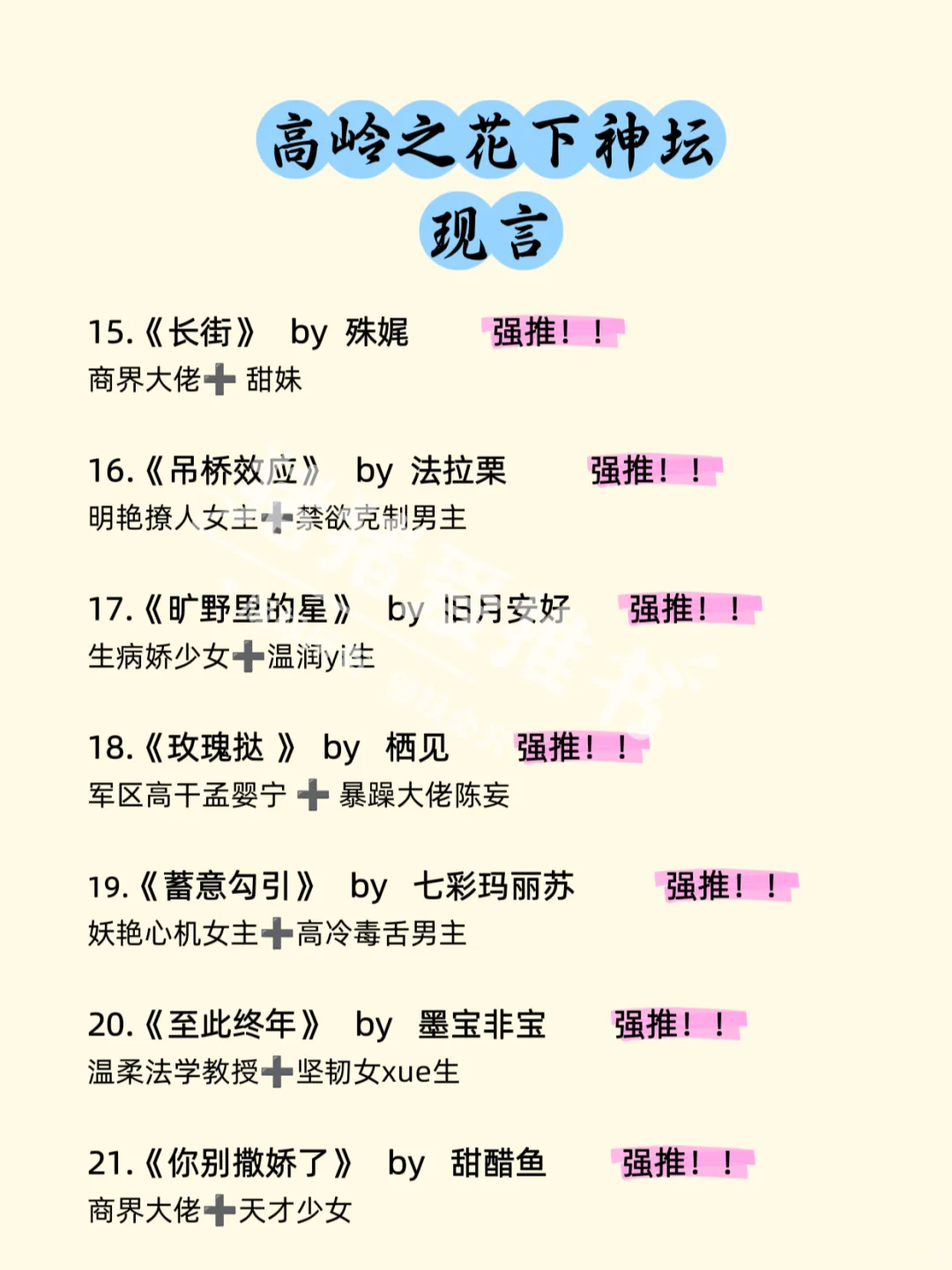 高岭之花下神坛（现言）来了来了~