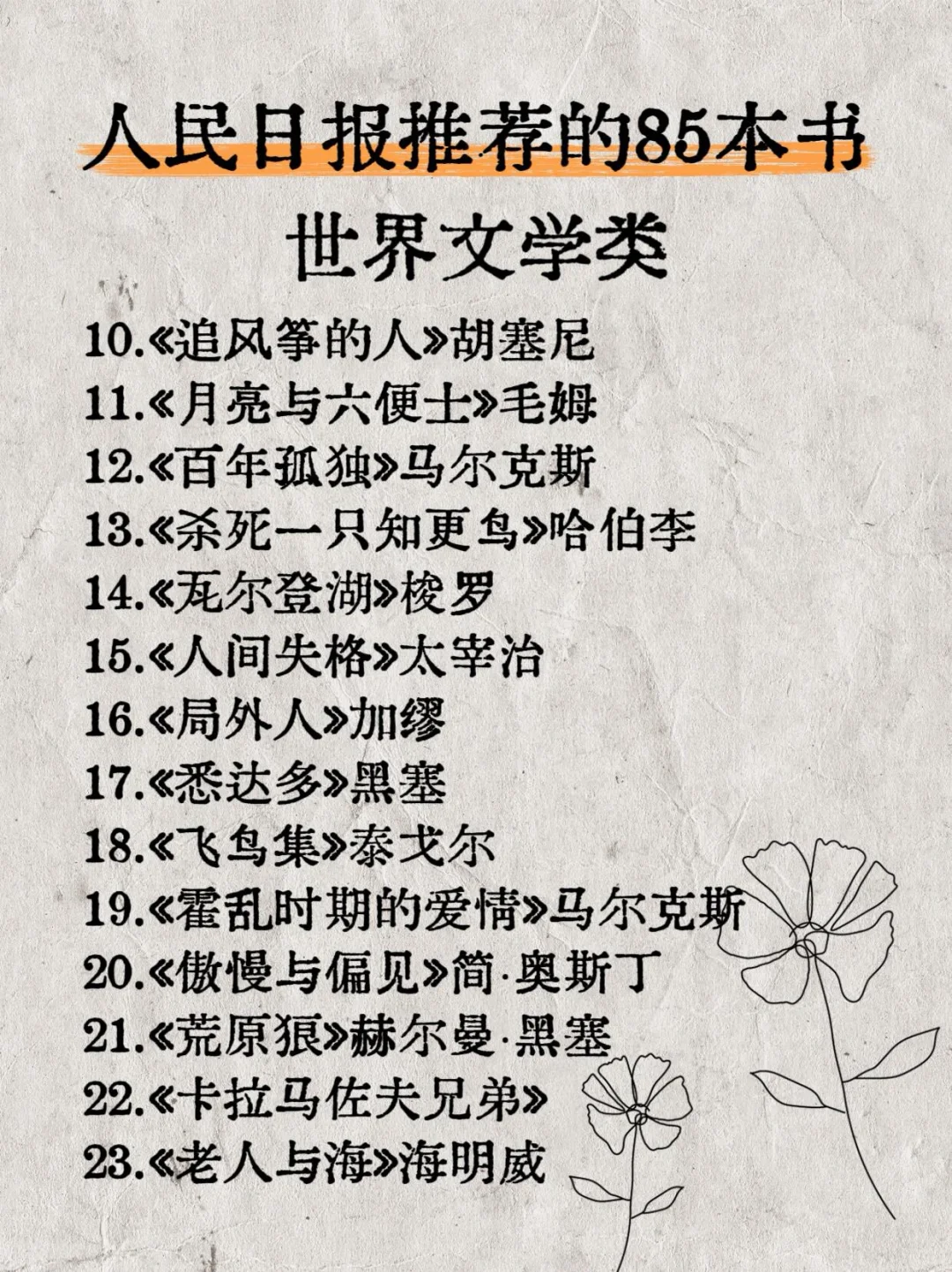 人民日报85本续命书单！📚我先码了🤓