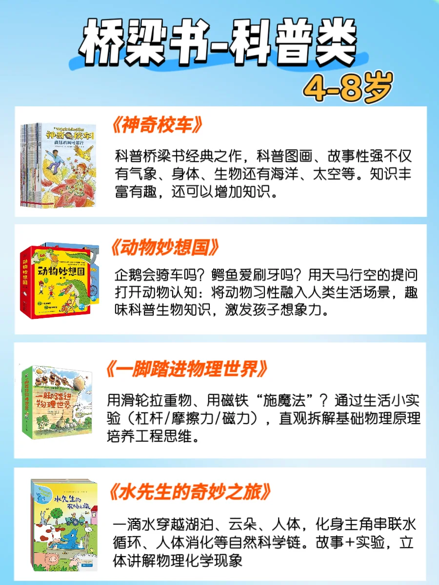 暑假桥梁书推荐🌈4-8岁闭眼入
