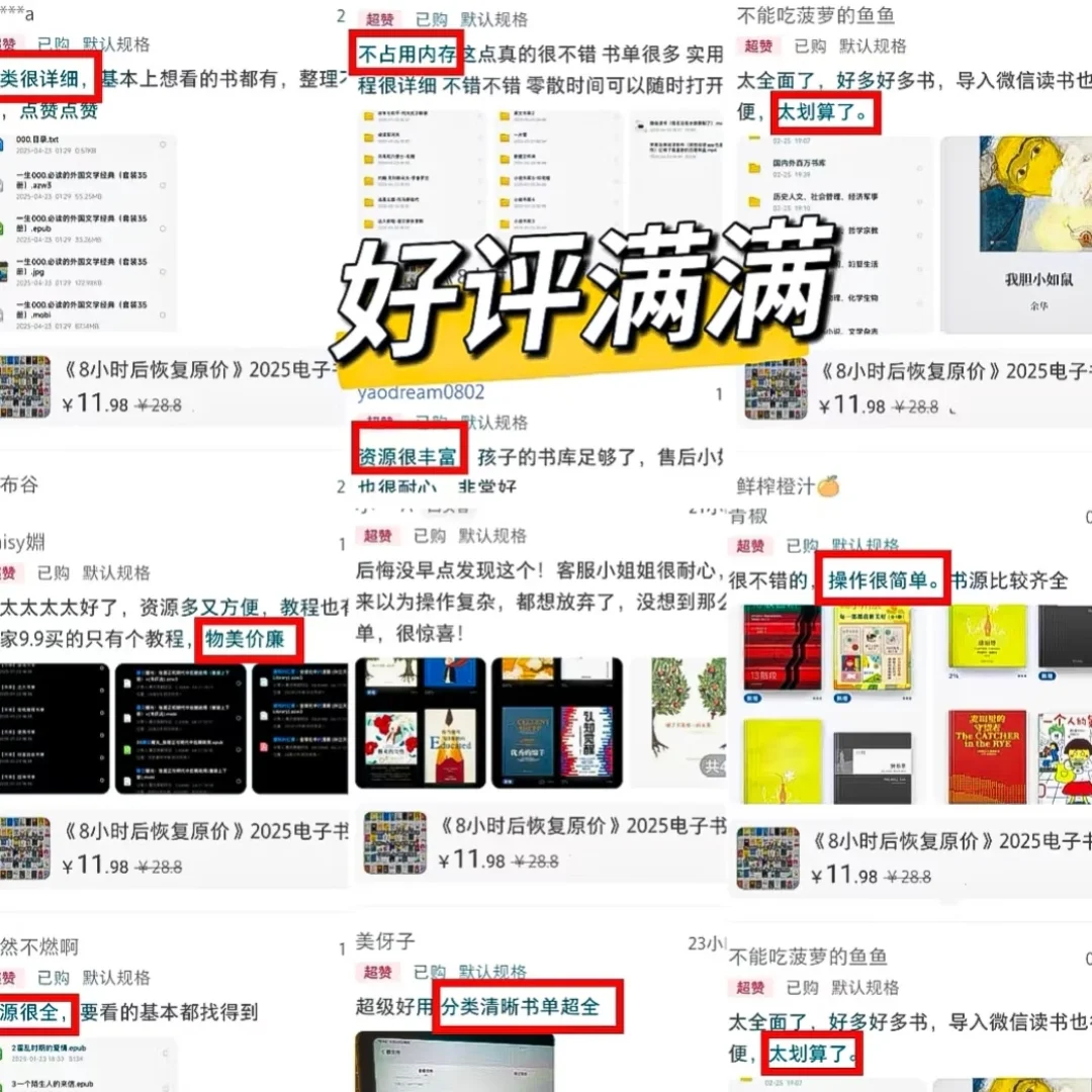 2025电子书资源库支持手机平板Kindle文石等