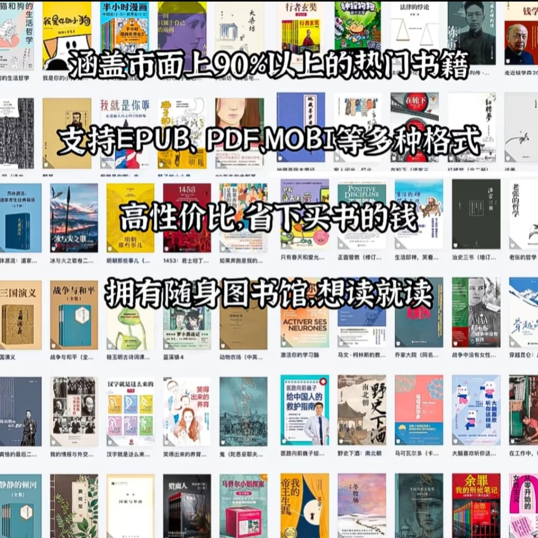 2025电子书资源库支持手机平板Kindle文石等