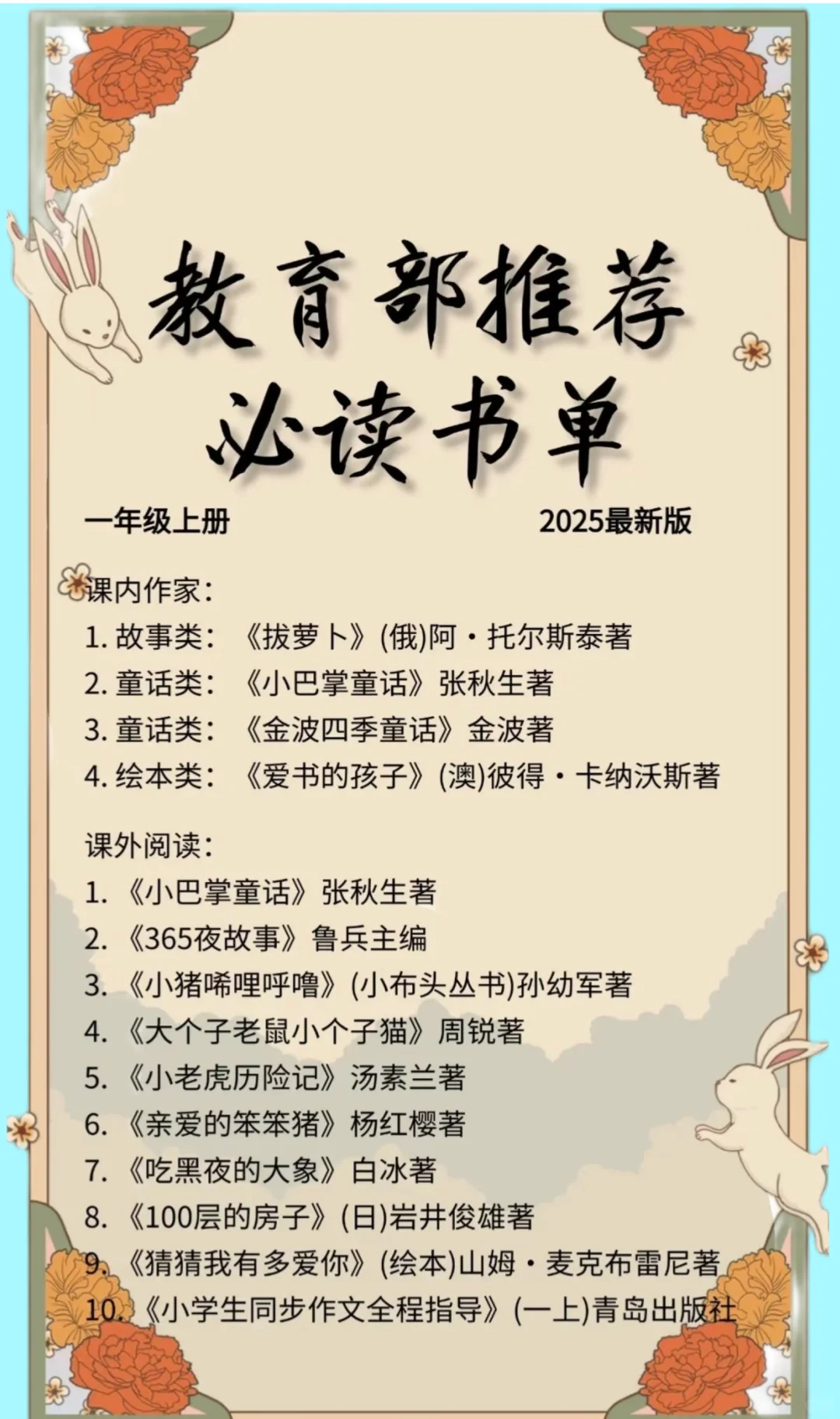 2025年教育部推荐必读书单，收藏读起来