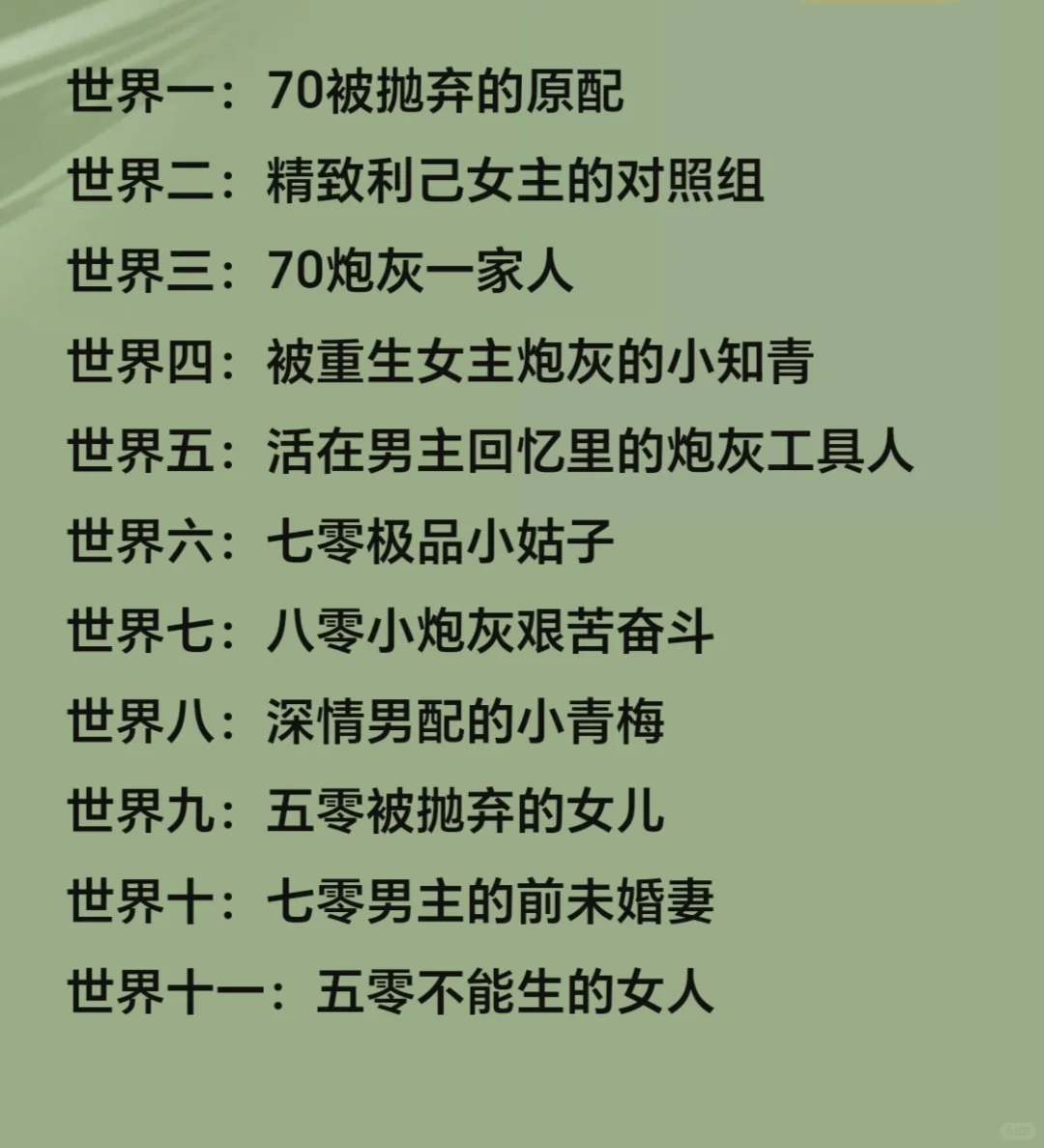 这个快穿我能看一万遍❗