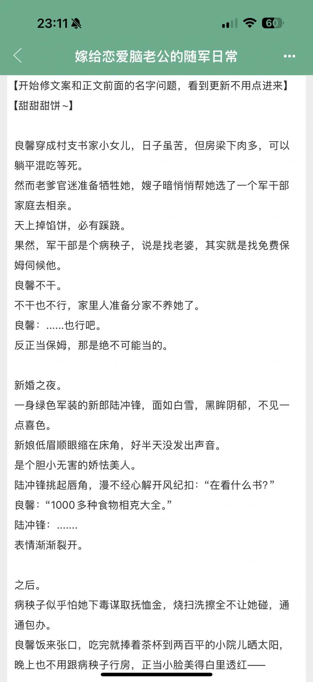 不一样的年代文 开篇即享福