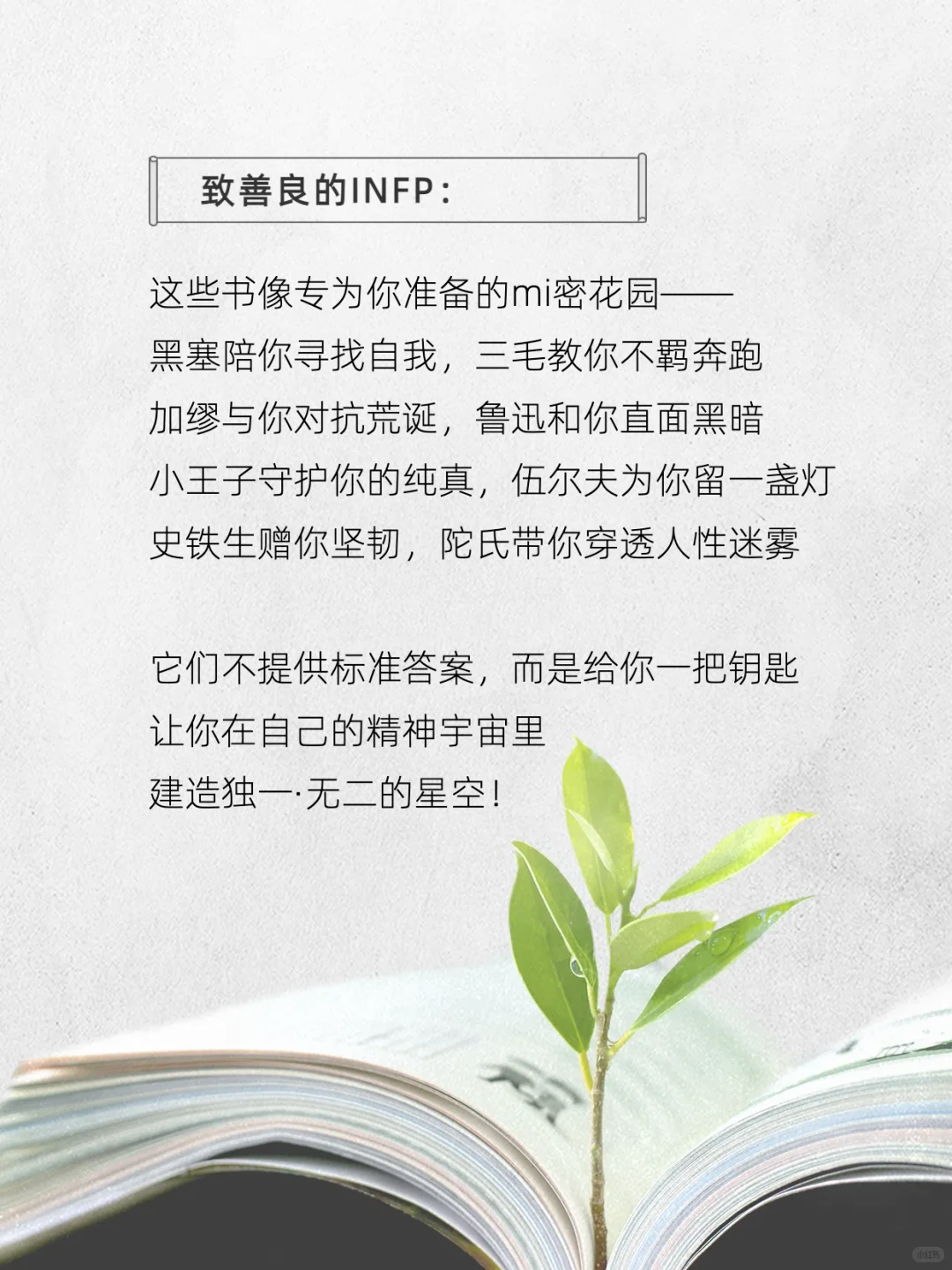 这8位作家的书，请infp往烂了读！！！