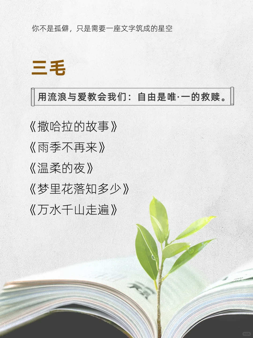 这8位作家的书，请infp往烂了读！！！