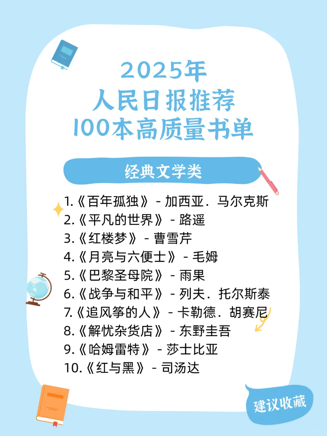 2025年人民日报推荐高质量好书，码住慢慢读