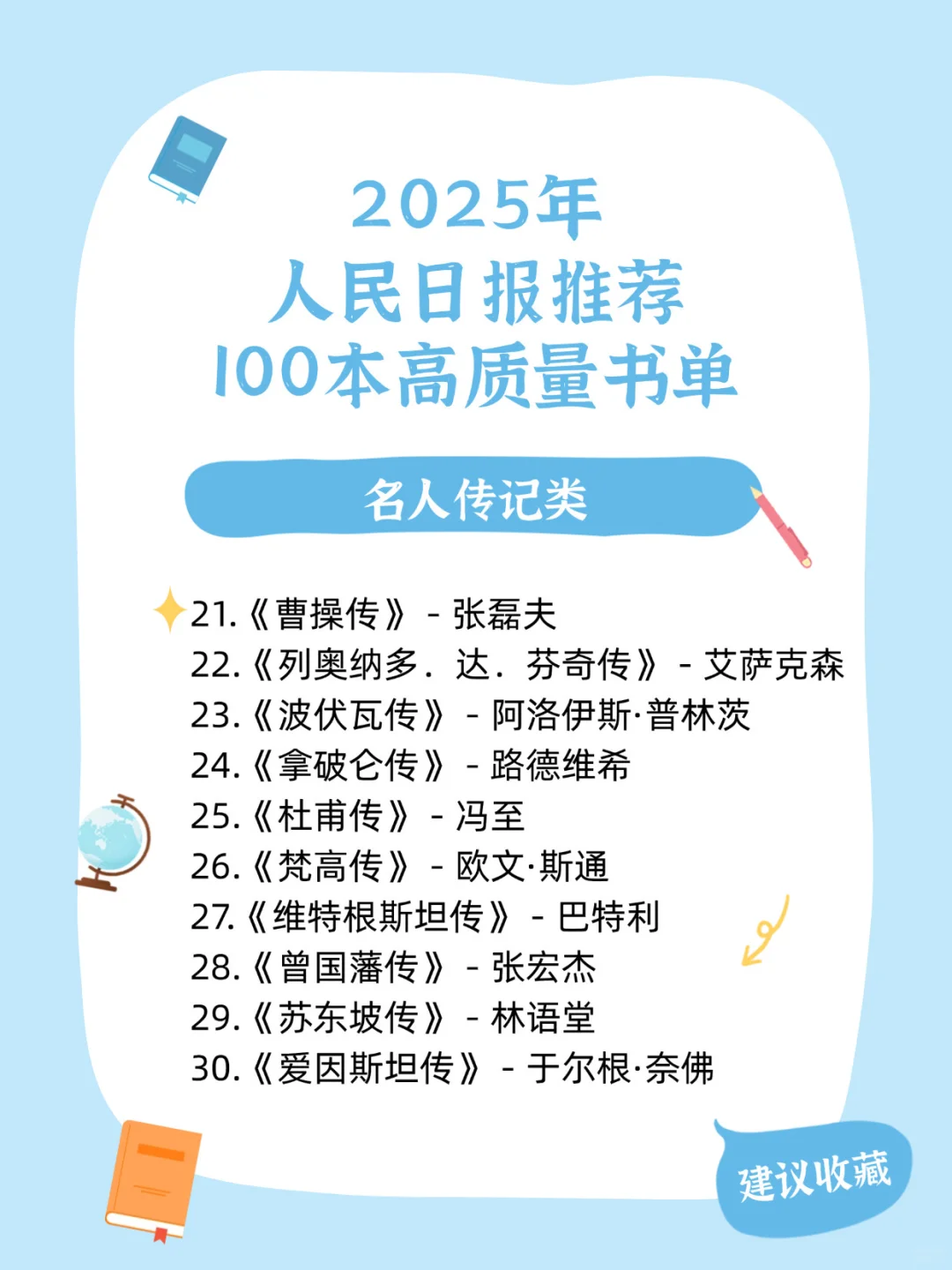 2025年人民日报推荐高质量好书，码住慢慢读