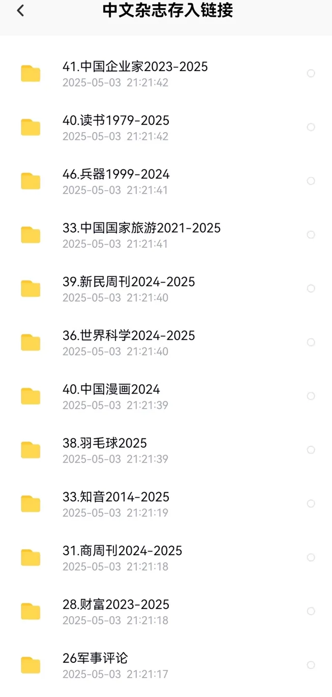2025中文杂志合集电子版PDF素材，全年更新