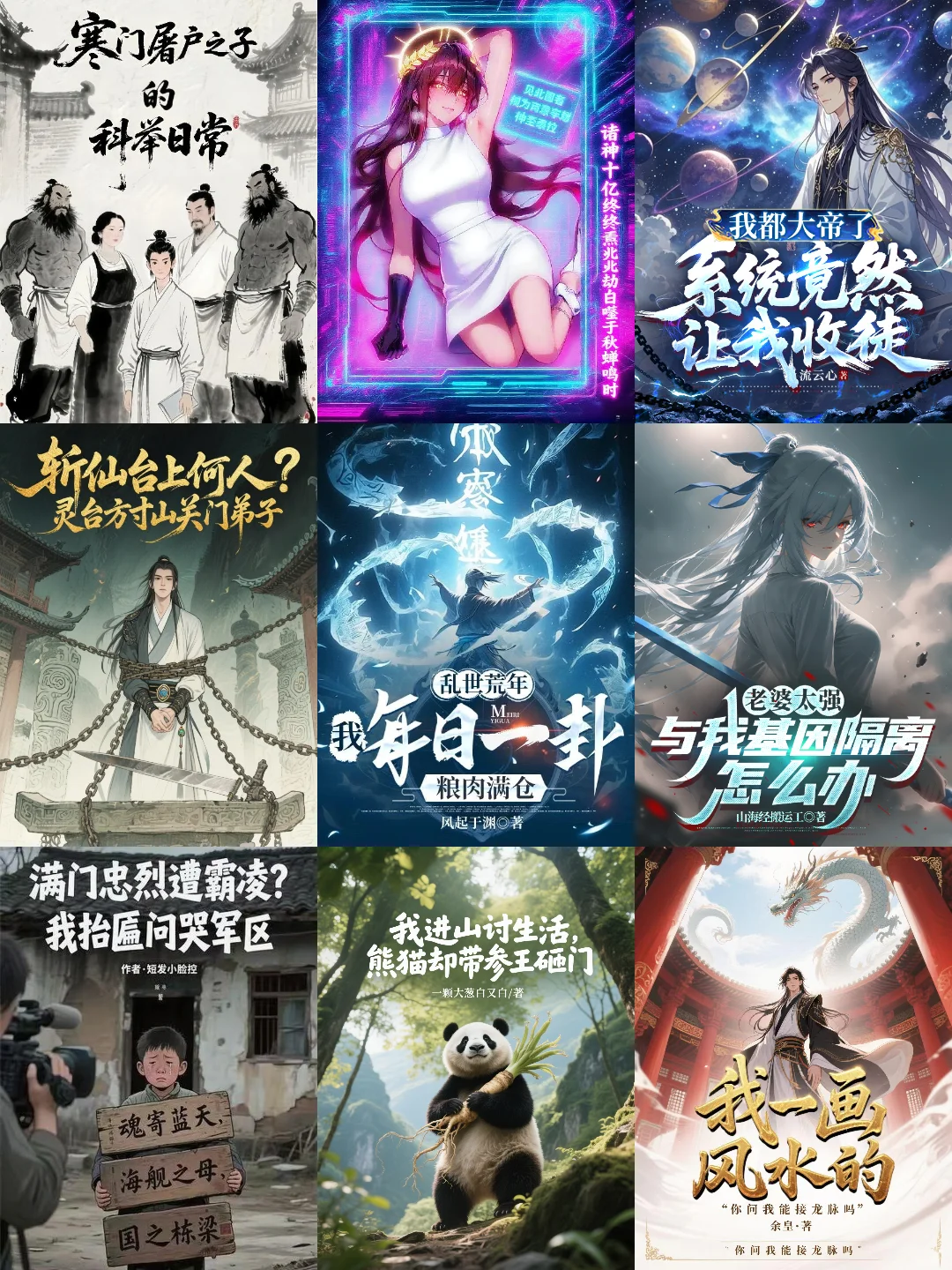 9月 第35周，番茄男频，新书榜分析
