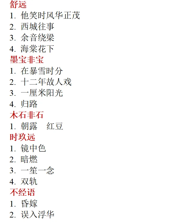 所有看过的文笔好的小说📔只限文笔好的！