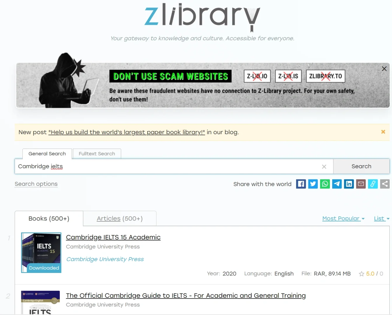 zlibrary别太离谱，雅思电子书我先下