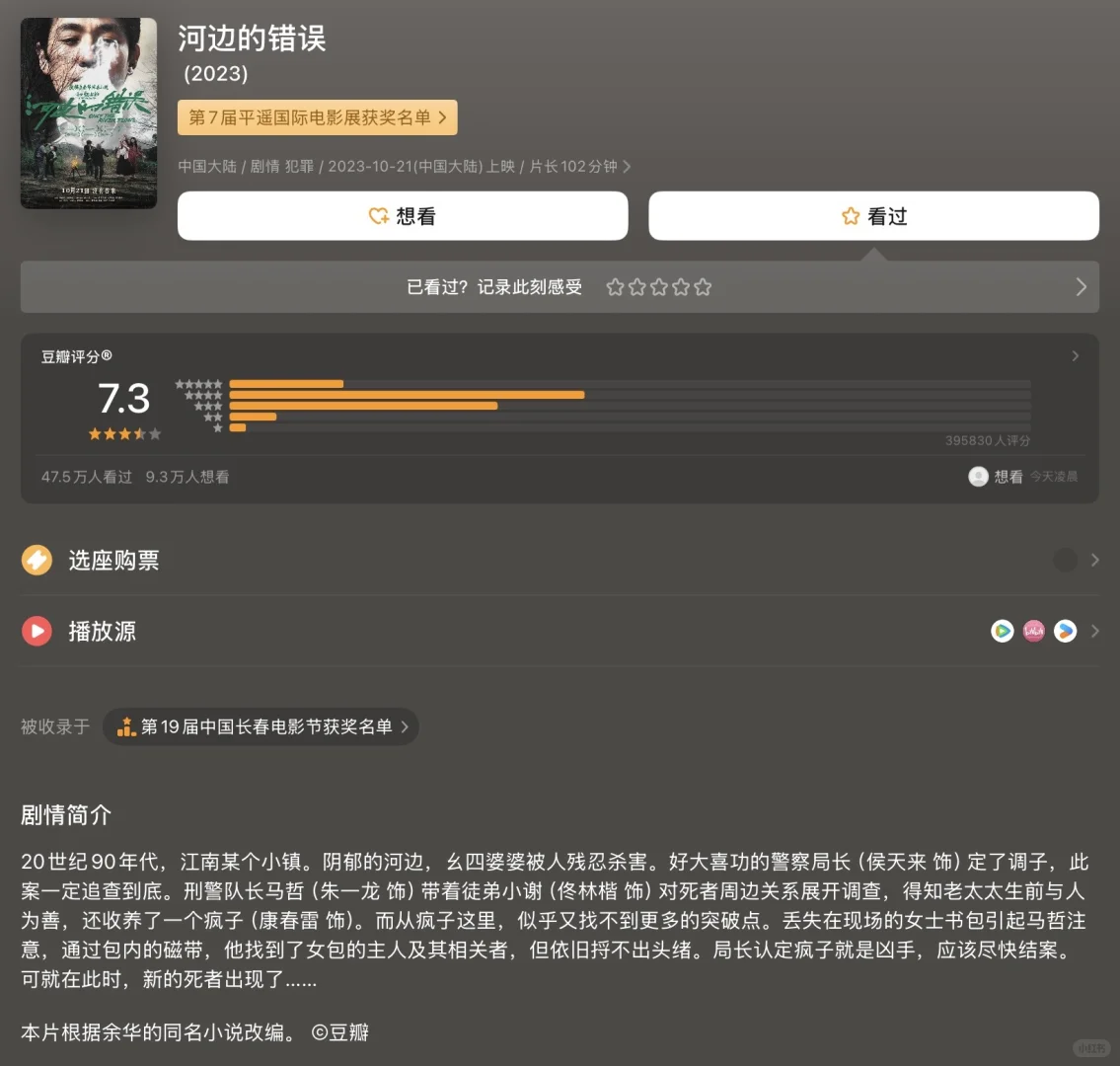文学考研人必刷的高分电影（当代）🎬：