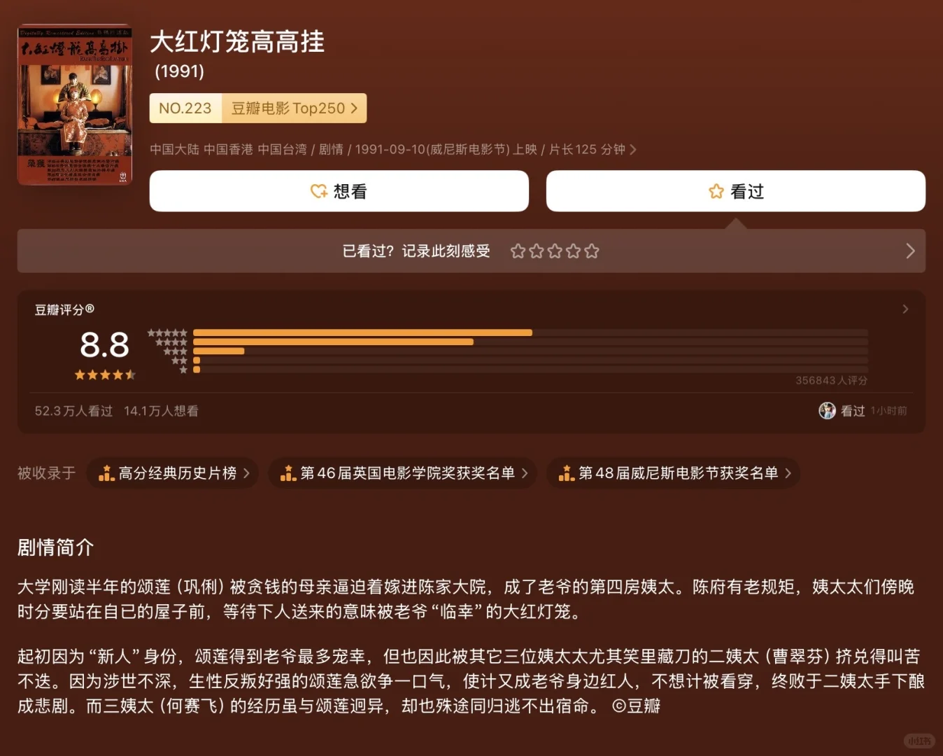 文学考研人必刷的高分电影（当代）🎬：