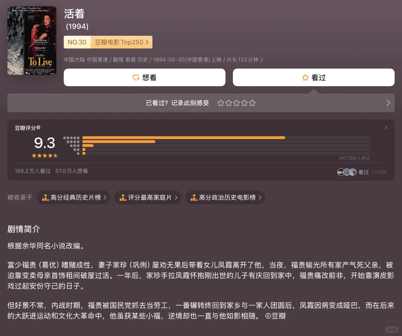 文学考研人必刷的高分电影（当代）🎬：