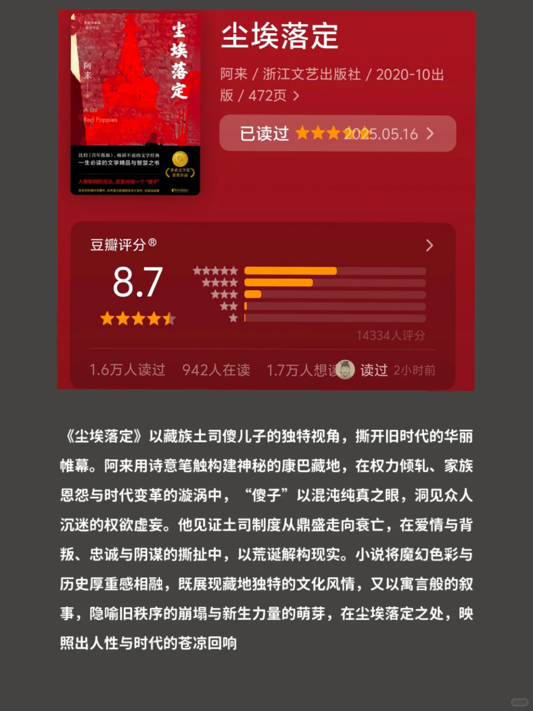 矛盾文学获奖评分蕞高的十本书