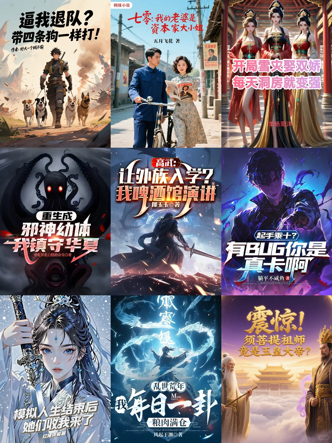9月 第36周，番茄男频，新书榜分析