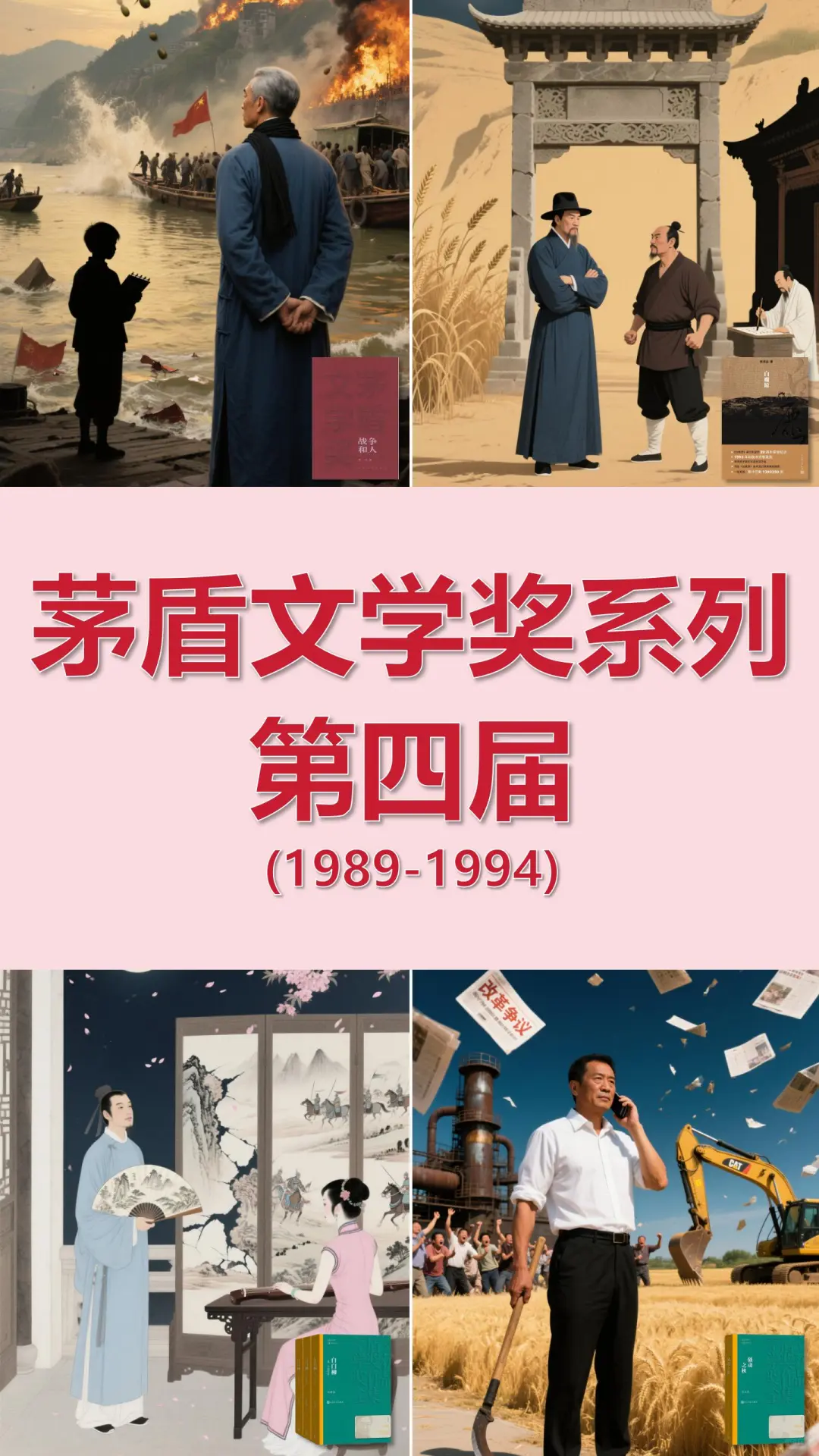 茅盾文学奖第四届获奖作品书单