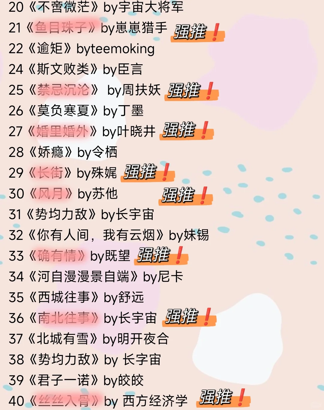60本top级别高干文天花板❗上位者为爱低头