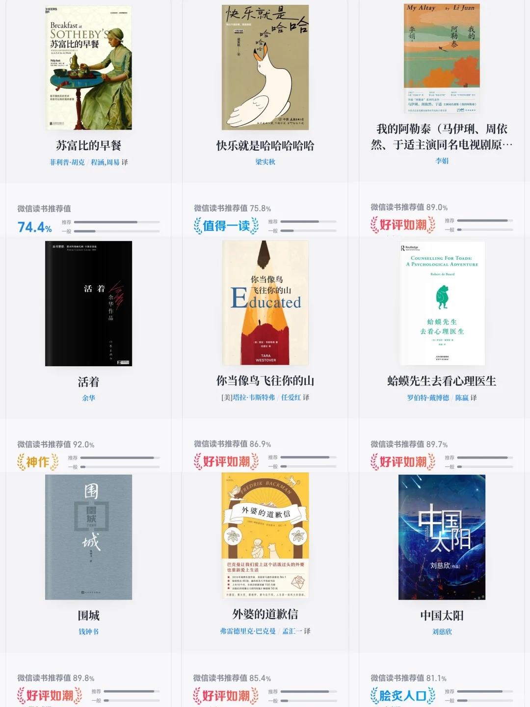 必读！爱上看书3.0版🔥🔥宝藏书单推荐