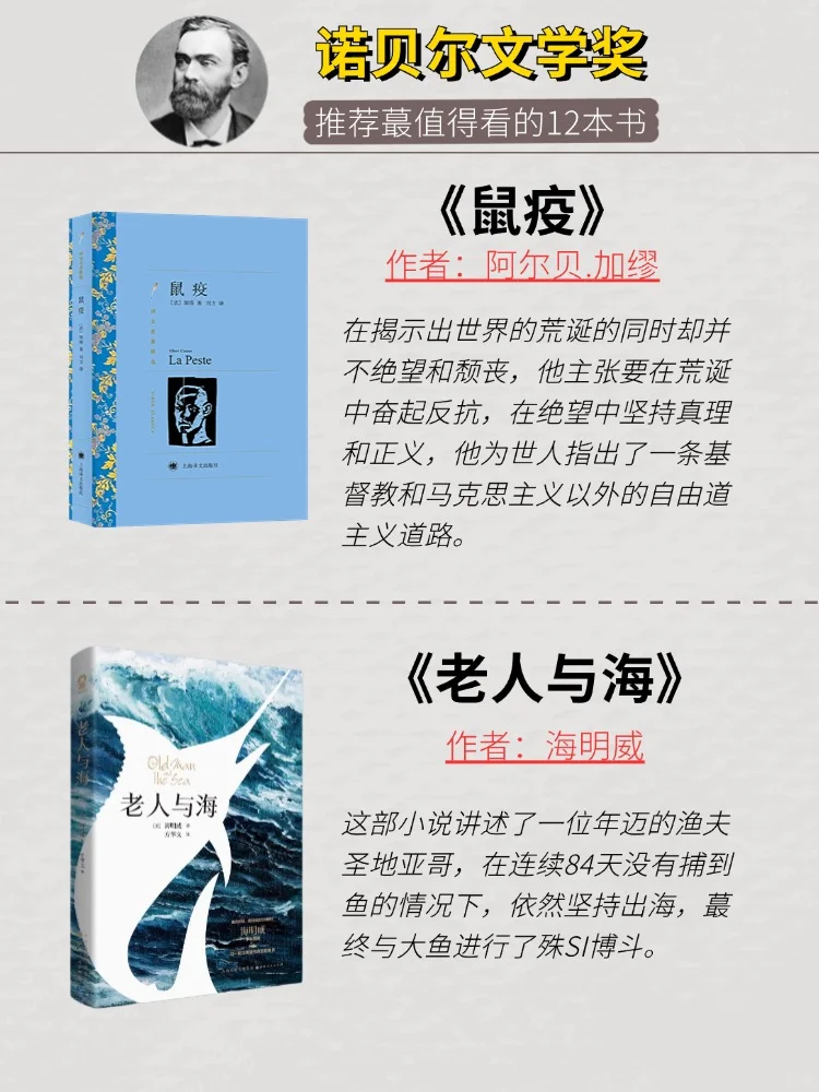 蕞值得珍藏的12本诺贝尔文学奖书籍
