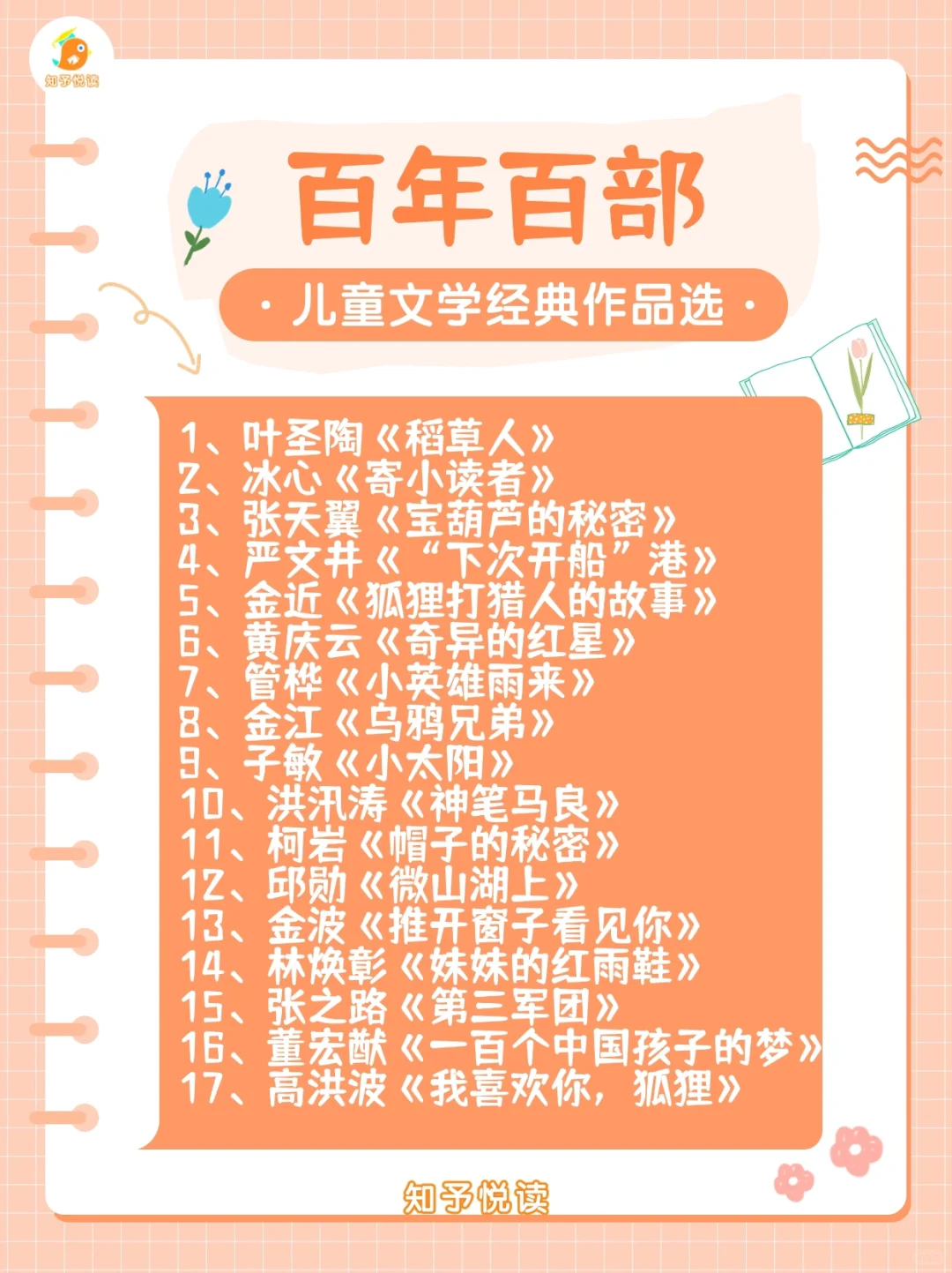 百年百部儿童文学经典作品选荐