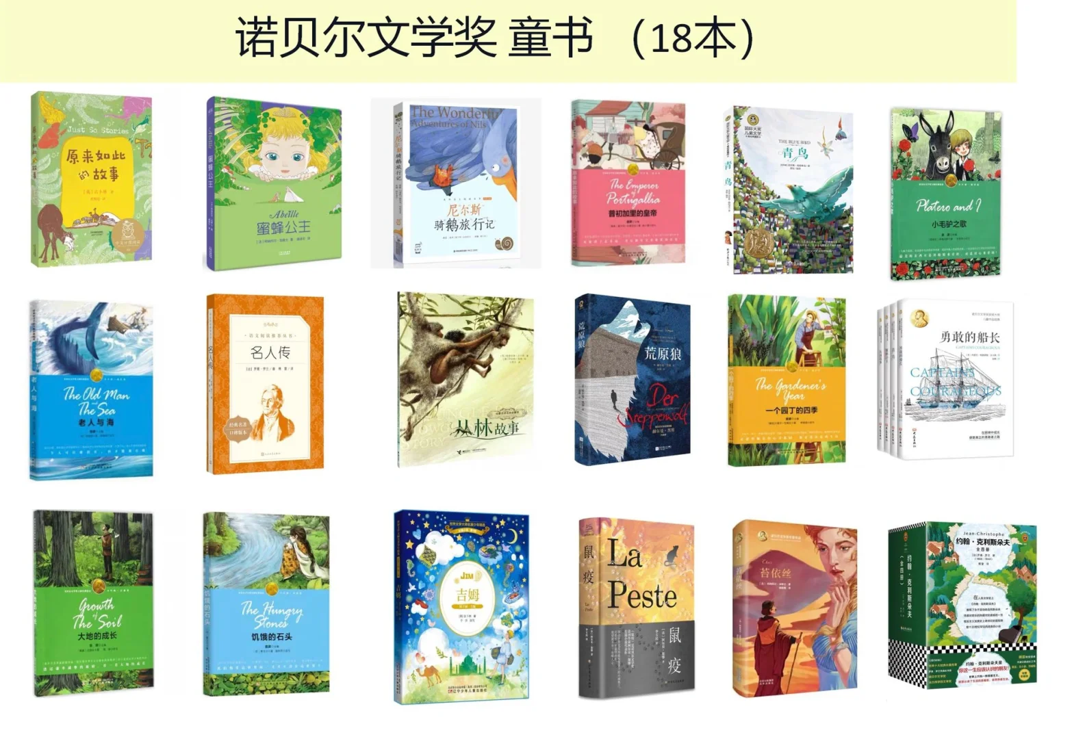 童书|诺贝尔文学奖 童书（18本）