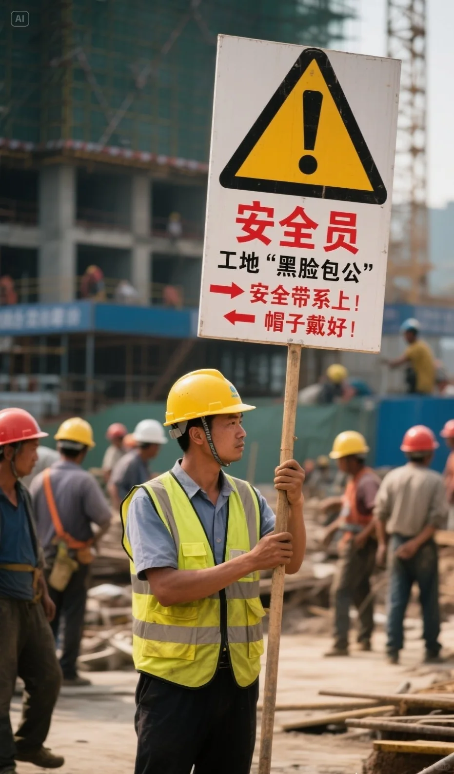 安全员 | 工地‘黑脸包公’