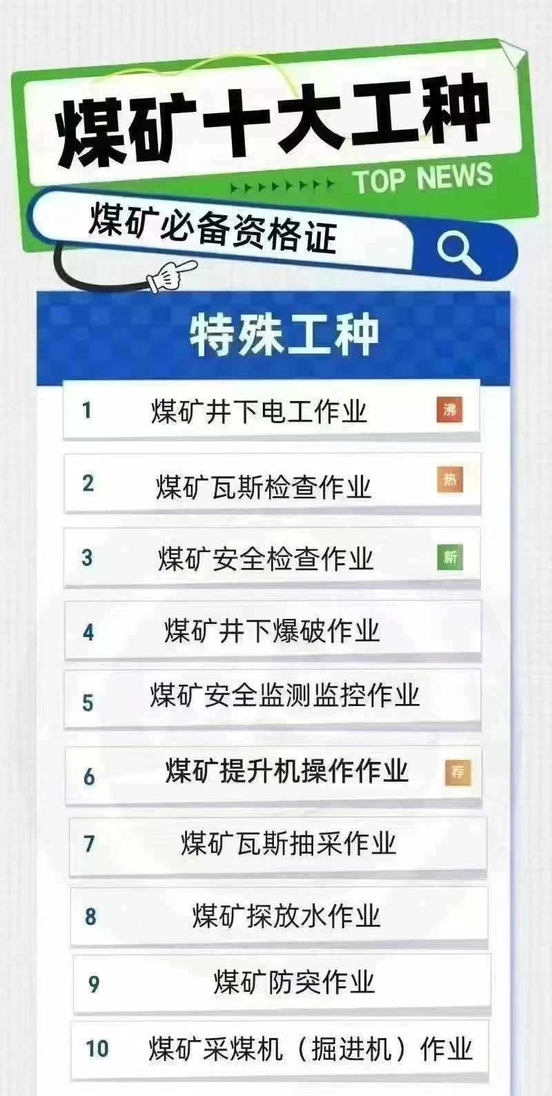煤矿特种作业证