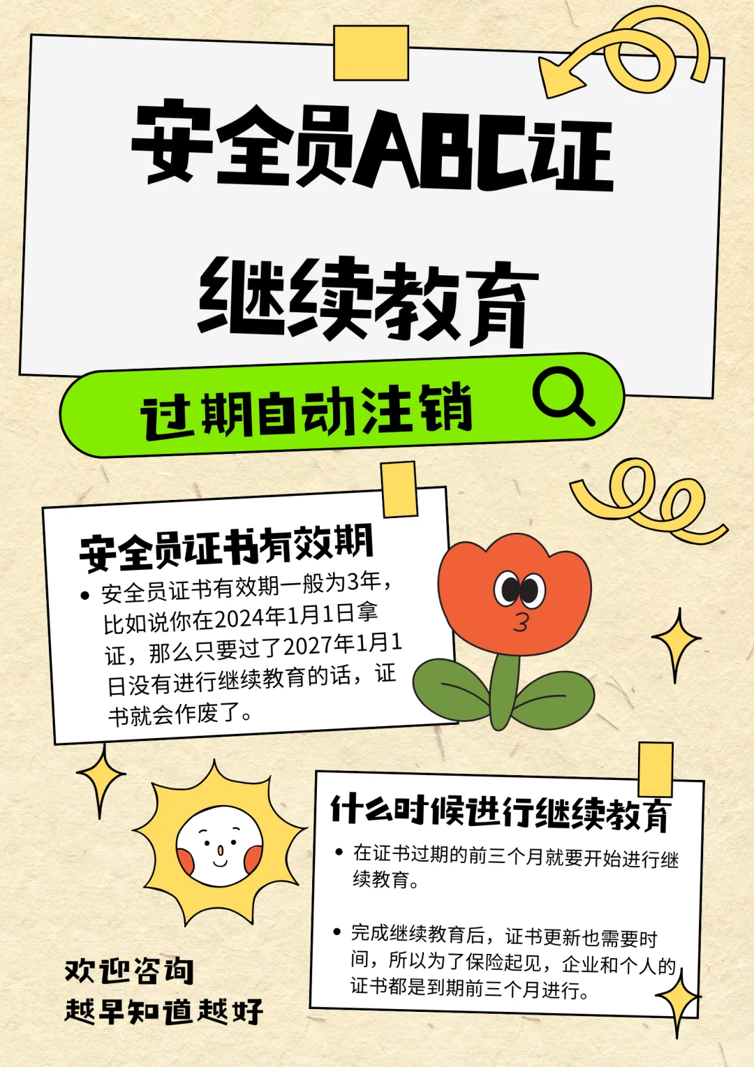 关于安全员ABC证延期